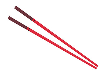 Chopsticks vector. chopsticks white background. wallpaper. free space for text. copy space.