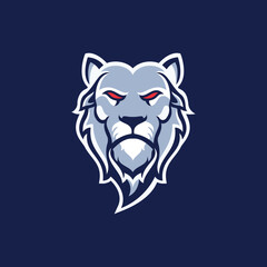 Lion Mascot Logo design icon for e-sport gaming