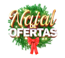 NATAL DE OFERTAS SELO 3D 