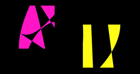 Render with decorative yellow and pink separate parts