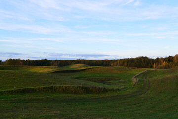 Fototapeta na wymiar Rural landscape in the Suwałki Region