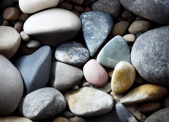 Fototapeta na wymiar Collection of stones and pebbles