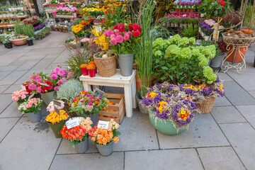 Street flower shop