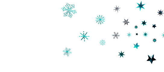 Christmas Card - Snowflakes Of Paper In Frame
