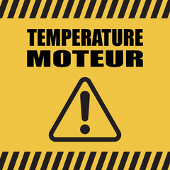 Logo temp&eacute;rature moteur.