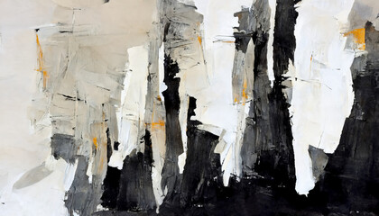 Abstract strong brush