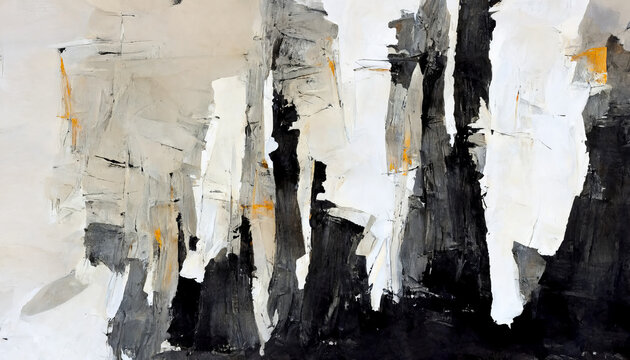 Abstract strong brush