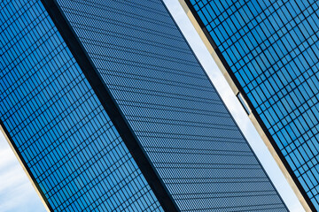 Zoom on Business towers Paris Est side looking like the NYC twin towers