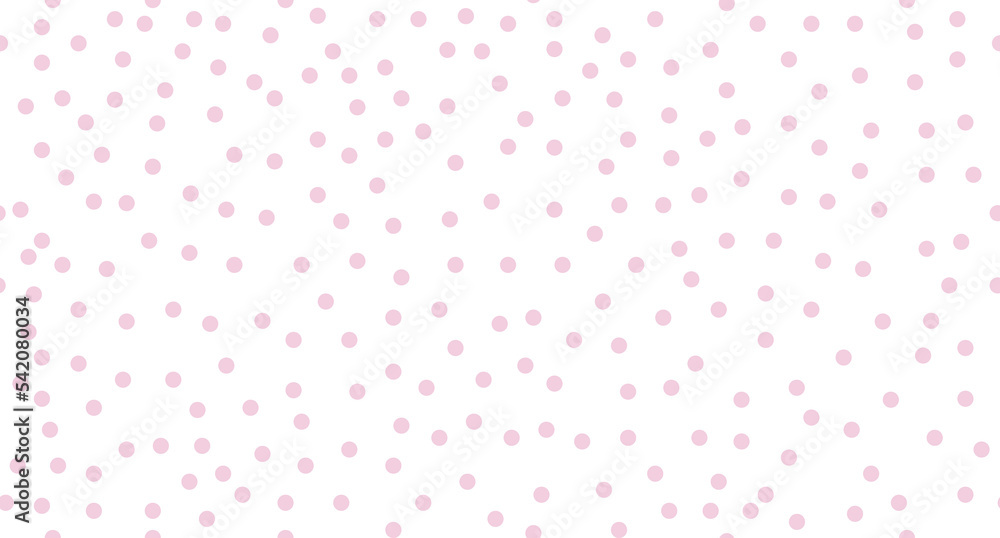 Poster seamless polka dot pattern. vector repeating texture. polka dot with color pastel background. pink p
