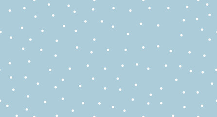 Seamless polka dot pattern. Vector repeating texture. Polka dot with color pastel background. Blue polka dot pattern. Blue polka wrapping texture. Vector illustration © Aozora