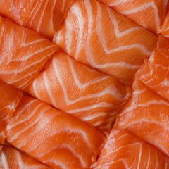Closeup shot of salmon for sushi