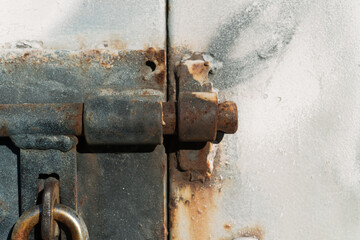 old rusty lock