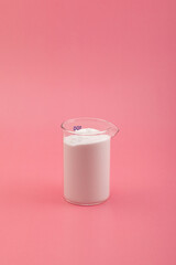 Sodium acetate (anhydrous), CH3COONa, also abbreviated NaOAc. White chemical powder, sodium salt of acetic acid. Food additive E262 used as shelf-life extending agent, pH control agent