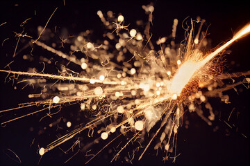 fireworks in the night