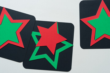 abstract colorful star shapes