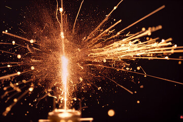 fireworks in the night