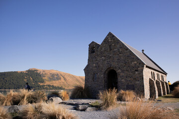 The Church of the Good Shepherd in Tekapo on the south island of New Zealand. 