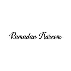 Ramadan Kareem lettering vector design