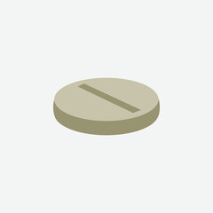 Pill Icon. Cartoon of Sickle - Vector