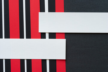 black, white, and red paper background