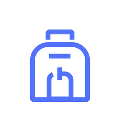 bag briefcase education school study line icon