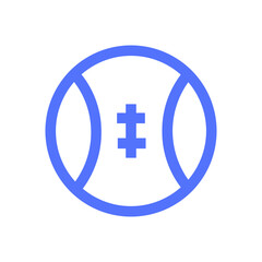 ball baseball sport line icon