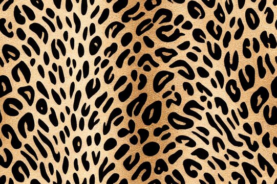 seamless leopard skin pattern. animal pattern.