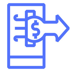 payment send withdraw line icon