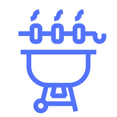 summer vacation line icon