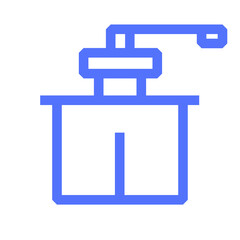 beverage coffee drink grinder line icon