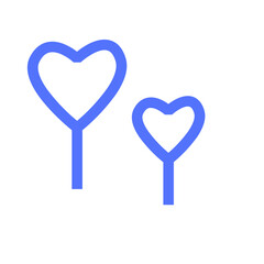heart love party valentine wedding line icon