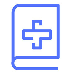 Obraz premium hospital medical medicine line icon
