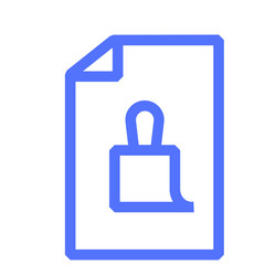 brush clean data document file folder line icon