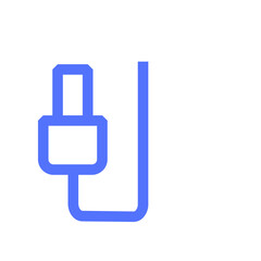 gadget plug usb line icon