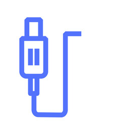 plug usb user interface line icon