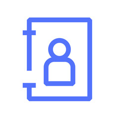 contact phone line icon