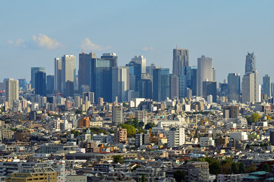 Skyscrapers In Shinjuku Ward, Tokyo
