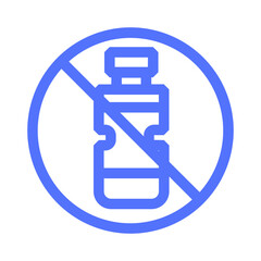nature plant prohibition outline icon