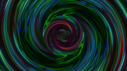Colorful twirl. Computer generated 3d render