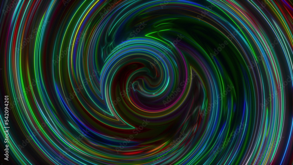 Poster colorful twirl. computer generated 3d render