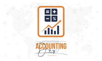 Vector illustration design concept of International Accounting Day observed on November 10