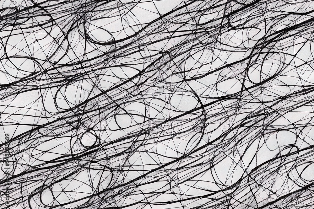 Poster simple seamless hand draw line pattern. scribble. vertical color lines.