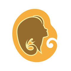 Hair Beauty logo. Vector logo design for beauty salon, hair salon, cosmetic and spa.