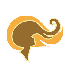 Hair Beauty logo. Vector logo design for beauty salon, hair salon, cosmetic and spa.