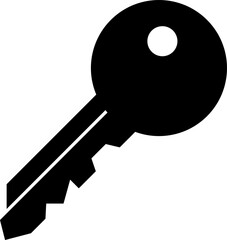  key icon vector symbol template on white background.