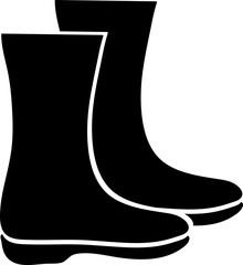 boot icon vector symbol template on white background..eps