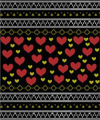Awesome colorful love ugly sweater design