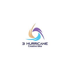 Obraz premium Hurricane logo icon vector isolated