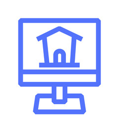 Business Computer Online Property Real Estate Icon
