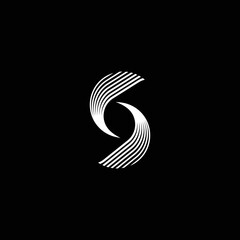 letter S initial logo icon vector template